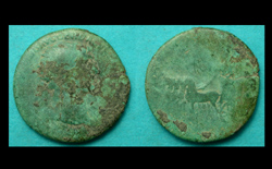 Trajan, Dupondius, Ghostly Images, Scarce1